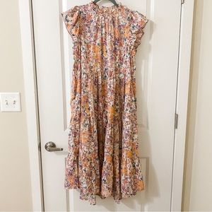 Pinch Abstract Midi Dress